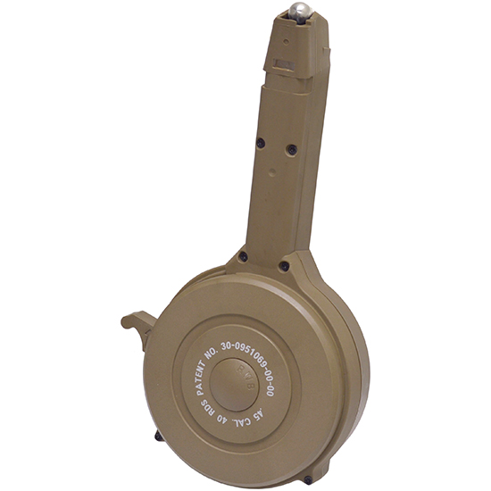 RWB DRUM MAG GLOCK 45ACP 40RD TAN POLYMER (20) - Sale